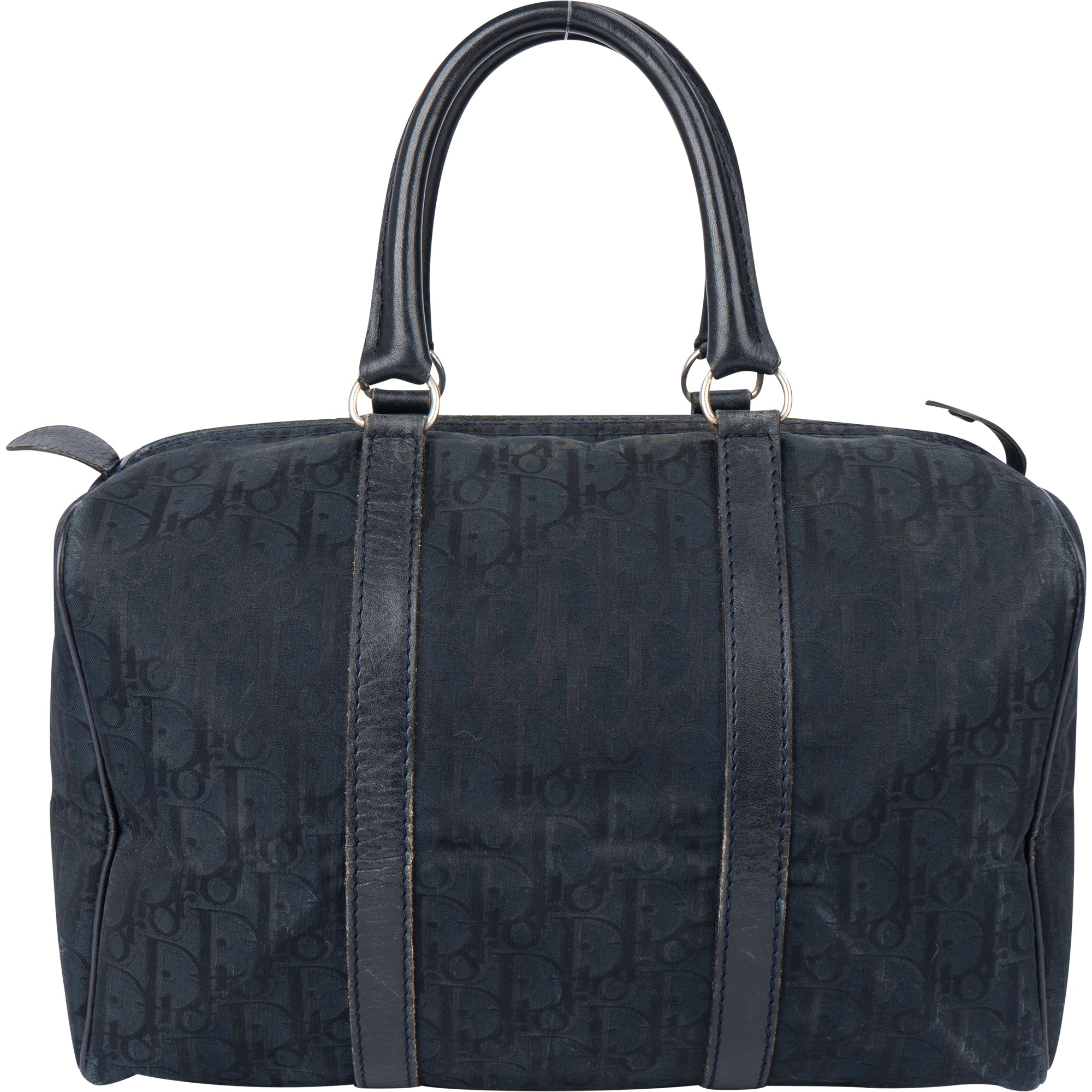 Christian Dior Satin Trotter Monogram Boston 30 Handbag - vintageandkickz