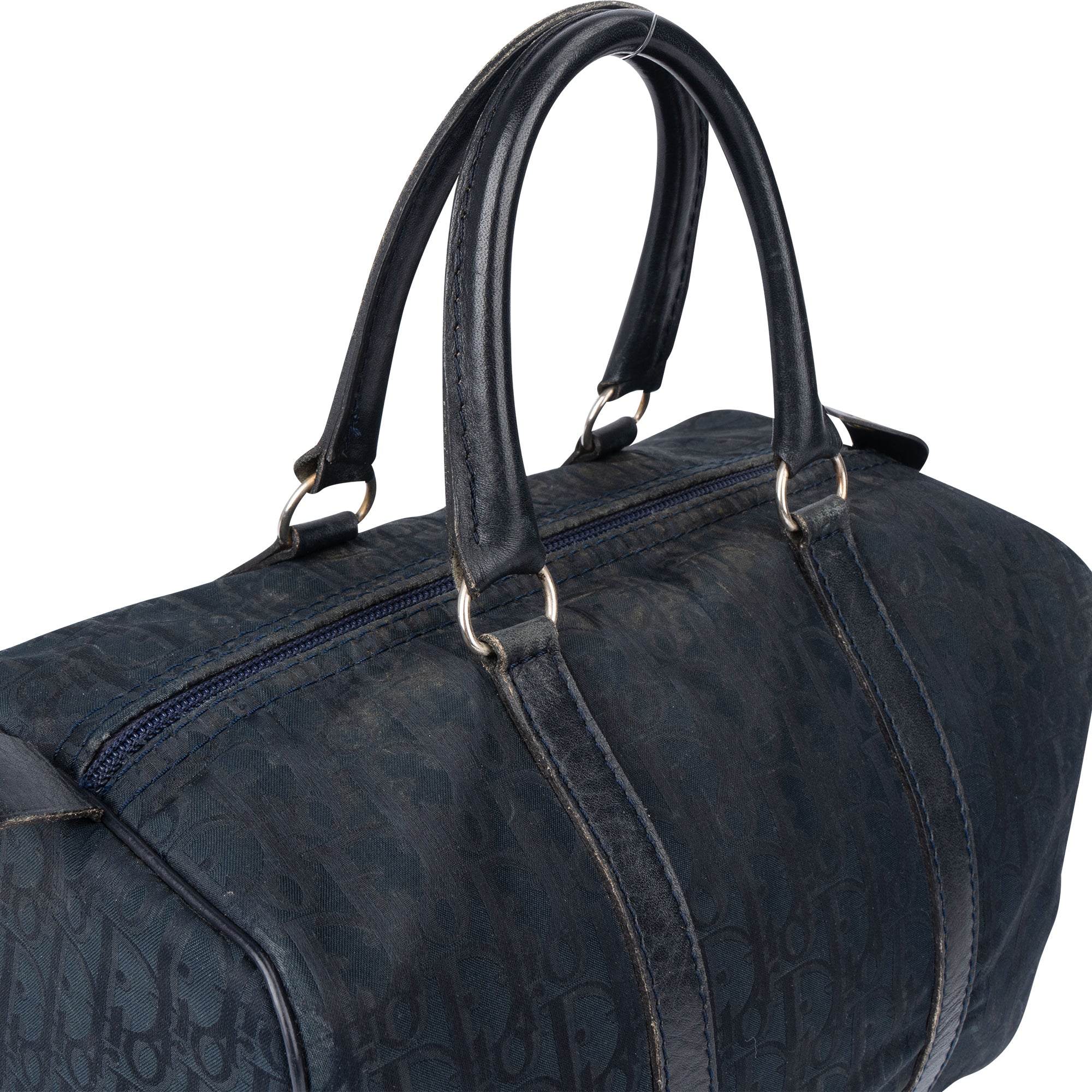 Christian Dior Satin Trotter Monogram Boston 30 Handbag - vintageandkickz