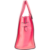 Céline Pink Drummed Calfskin Luggage Handbag