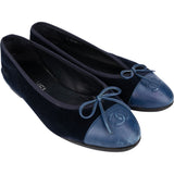 Chanel Blue Satin Ballerinas (36 1/2)