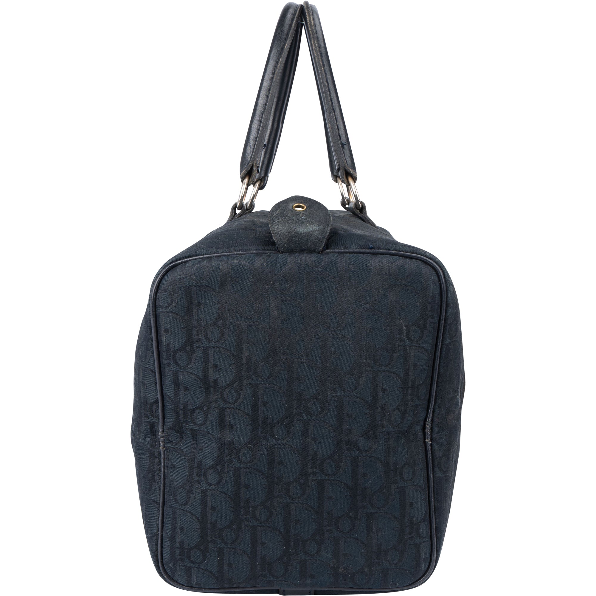 Christian Dior Satin Trotter Monogram Boston 30 Handbag - vintageandkickz