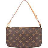 Louis Vuitton Canvas Monogram Pochette Accessoire Handbag