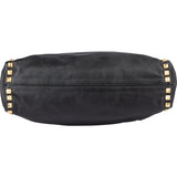 Miu Miu Black Leather Spikes Shoulder Bag