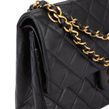 Chanel Quilted Lambskin 24K Gold Small Double Flap Shoulder Bag