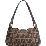 Fendi FF Monogram Baguette Shoulder Bag