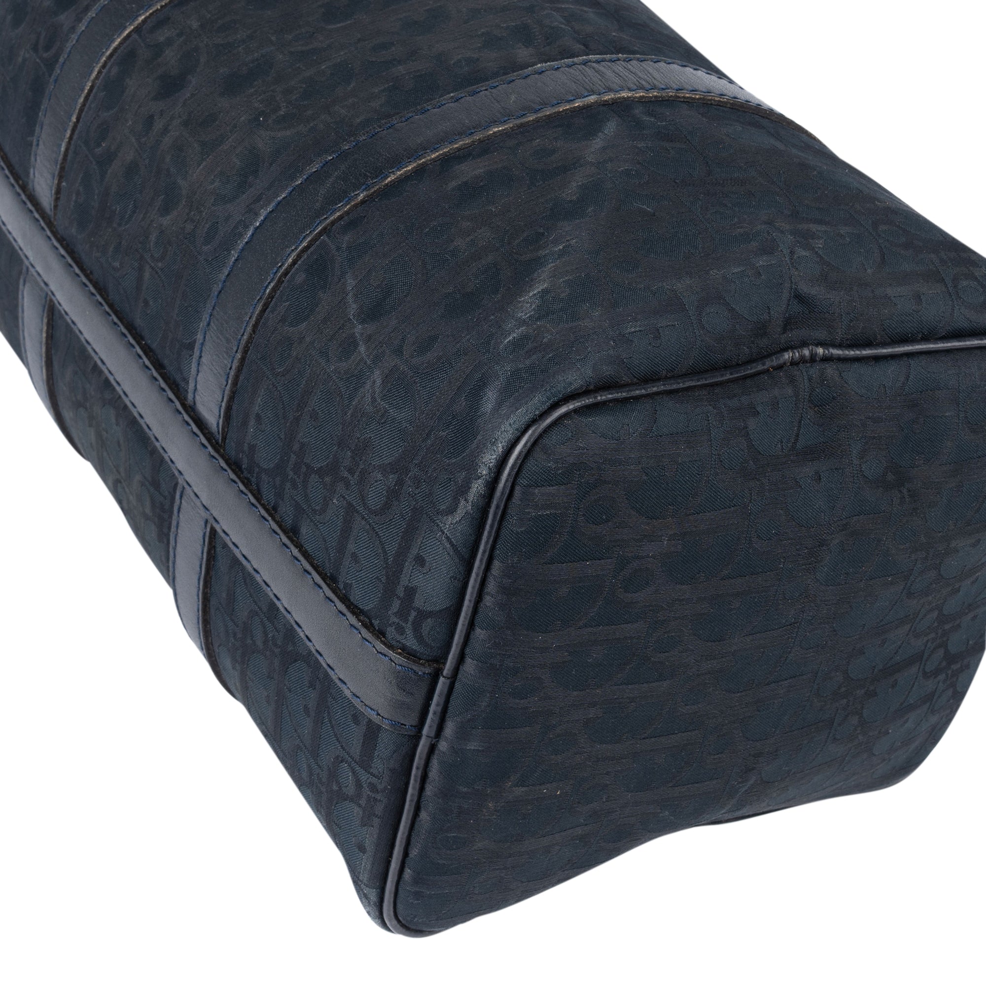 Christian Dior Satin Trotter Monogram Boston 30 Handbag - vintageandkickz