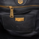 Miu Miu Black Leather Spikes Shoulder Bag