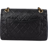 Chanel Quilted Lambskin 24K Gold Small Double Flap Shoulder Bag