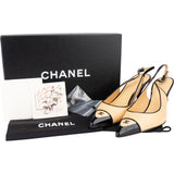 Chanel Bicolor CC Leather Pumps (35)