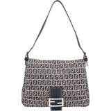 Fendi FF Monogram Baguette Buckle Shoulder Bag