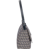 Fendi FF Monogram Baguette Buckle Shoulder Bag