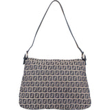 Fendi FF Monogram Baguette Buckle Shoulder Bag