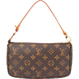 Louis Vuitton Canvas Monogram Pochette Accessoire Handbag