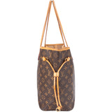 Louis Vuitton Canvas Monogram Neverfull MM Shopper Handbag