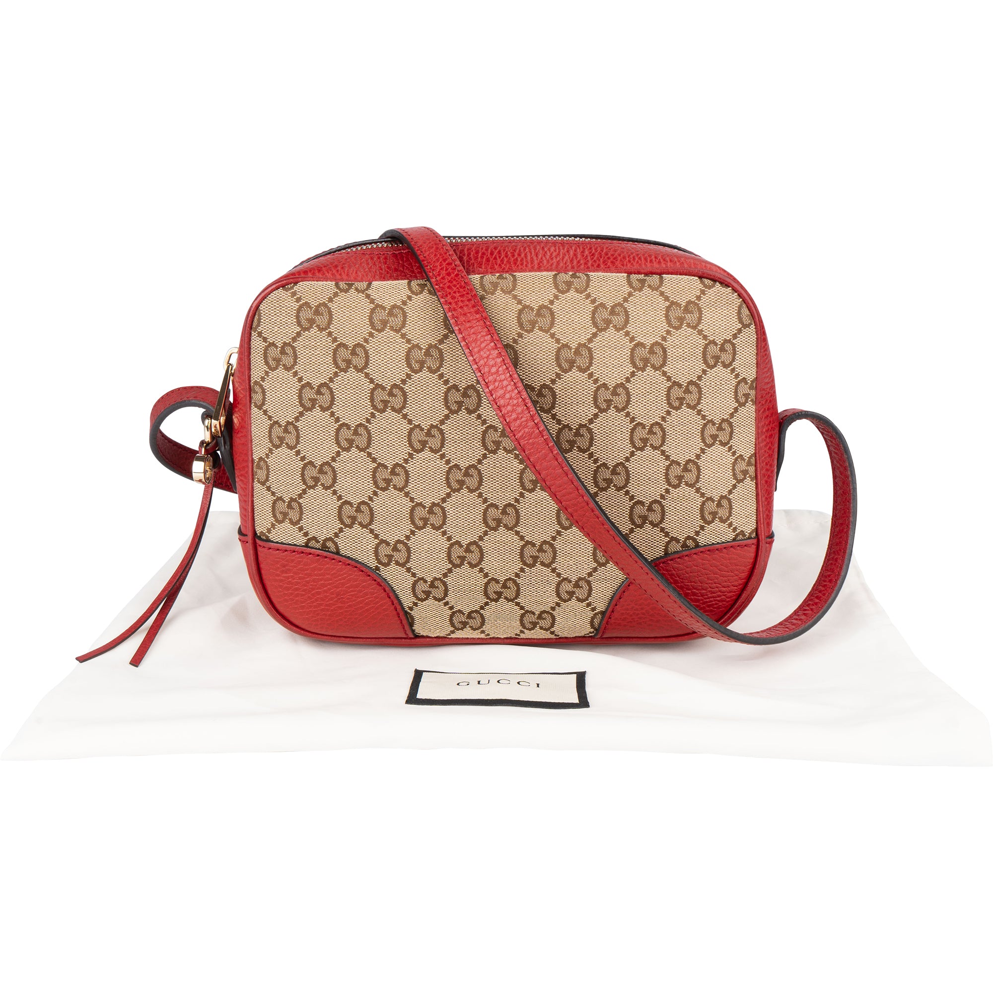 Gucci GG Monogram Bree Crossbody Bag - vintageandkickz