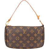 Louis Vuitton Canvas Monogram Pochette Accessoire Handbag