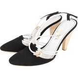Chanel Cotton CC Sling High Heels (36)