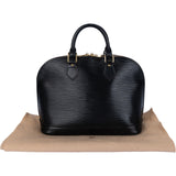 Louis Vuitton Noir Epi Leather Alma PM Handbag