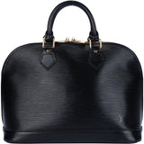 Louis Vuitton Noir Epi Leather Alma PM Handbag