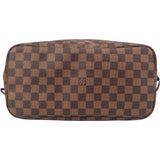Louis Vuitton Damier Ebene Monogram Neverfull MM Shopper Handbag