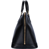 Louis Vuitton Noir Epi Leather Alma PM Handbag