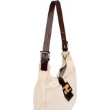 Fendi Classic Cotton Limited Baguette Buckle Shoulder Bag