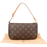 Louis Vuitton Canvas Monogram Pochette Accessoire Handbag