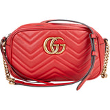 Gucci Quilted Leather Marmont GG Crossbody Bag