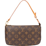 Louis Vuitton Canvas Monogram Pochette Accessoire Handbag