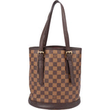 Louis Vuitton Damier Ebene Monogram Bucket PM Handbag
