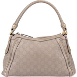 Gucci Leather GG Monogram Hobo Shoulder Bag