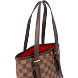 Louis Vuitton Damier Ebene Monogram Bucket PM Handbag