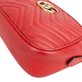 Gucci Quilted Leather Marmont GG Crossbody Bag