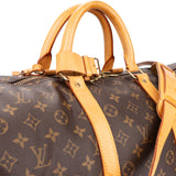 Louis Vuitton Canvas Monogram Keepall 55 Bandouliere