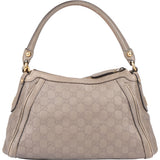 Gucci Leather GG Monogram Hobo Shoulder Bag