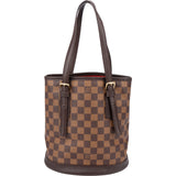 Louis Vuitton Damier Ebene Monogram Bucket PM Handbag