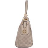 Gucci Leather GG Monogram Hobo Shoulder Bag