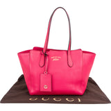 Gucci Pink Leather Swing Handbag