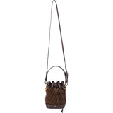 Fendi FF Monogram Mini Zucca Bucket Crossbody Bag