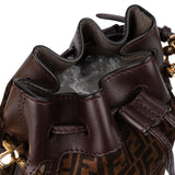 Fendi FF Monogram Mini Zucca Bucket Crossbody Bag