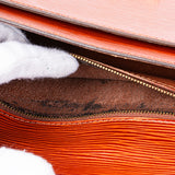 Louis Vuitton Cognac Epi Leather Monceau Handbag