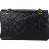 Chanel Quilted Lambskin 24K Gold Medium Double Flap Crossbody Bag