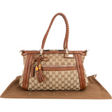 Gucci GG Monogram Bamboo Handbag