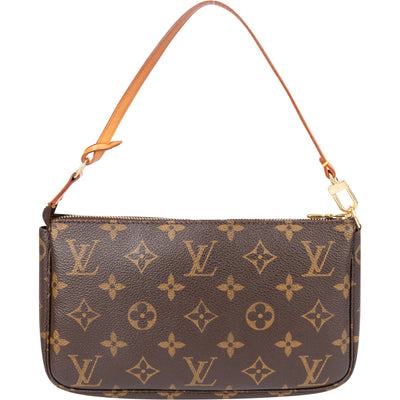 Louis Vuitton Canvas Monogram Pochette Accessoire Handbag