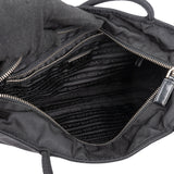 Prada Black Nylon Triangle Shoulder Bag