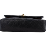 Chanel Quilted Lambskin 24K Gold Medium Double Flap Crossbody Bag