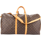 Louis Vuitton Canvas Monogram Keepall 60 Bandouliere