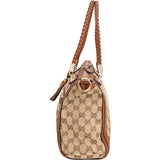 Gucci GG Monogram Bamboo Handbag