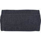 Chanel Bleu Cotton Deauville Handbag