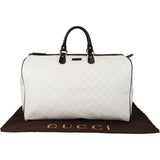 Gucci White Monogram Boston Weekender 45